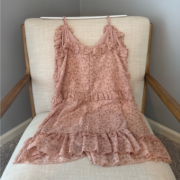 Forever 21 Floral Ruffle Pink Dress - Picture 5 of 8